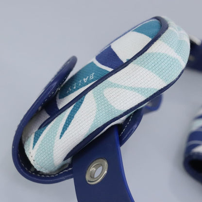 Bally Vintage Waist bag Leather and canvas, BLUE, CANVAS, Clutche & pouche