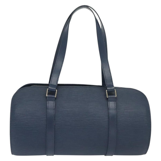 Louis Vuitton Soufflot Handbag Epi Leather, BLUE, LEATHER, Handbag