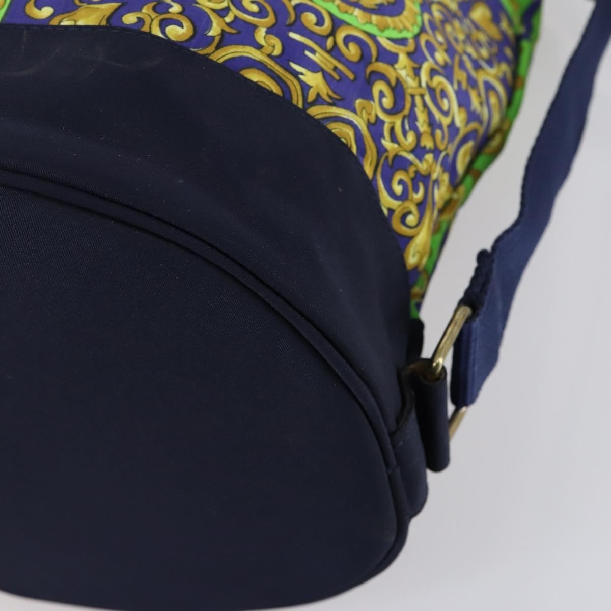 Versace Vintage Shoulder Bag Cotton, GREEN, COTTON, Shoulder bag