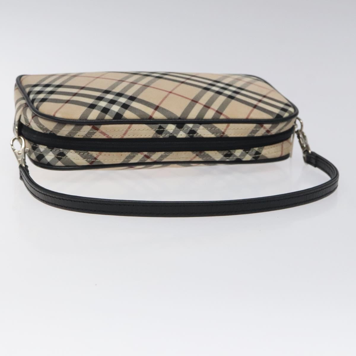 Burberry Nova check Pochette Canvas, BEIGE, NYLON, Clutche & pouche