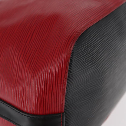 Louis Vuitton Bicolor Petit Noe Handbag Epi Leather, RED, LEATHER, Shoulder bag