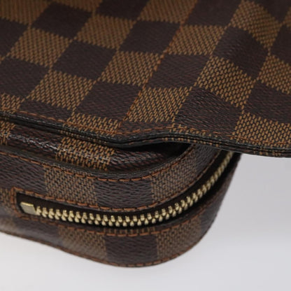 Louis Vuitton Geronimos Waist Bag Damier, BROWN, CANVAS, Clutche & pouche