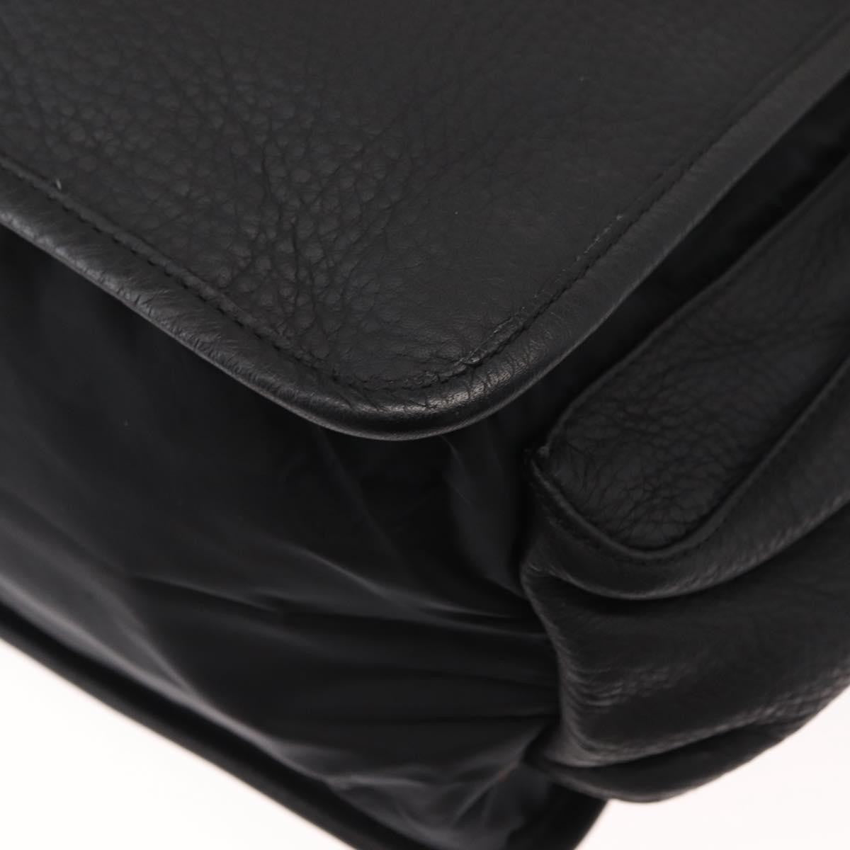 Prada Sport Briefcase Nylon and Leather, BLACK, NYLON, Briefcase