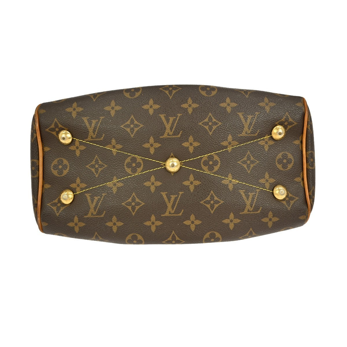 Louis Vuitton Tivoli Handbag Monogram Canvas, BROWN, CANVAS, Handbag
