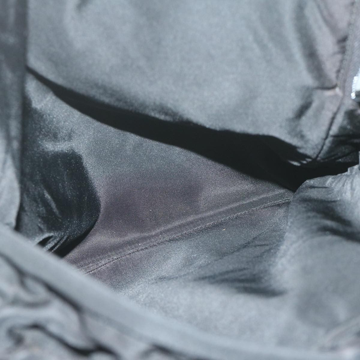 Prada Vintage Zip Handbag Tessuto, BLACK, NYLON, Handbag