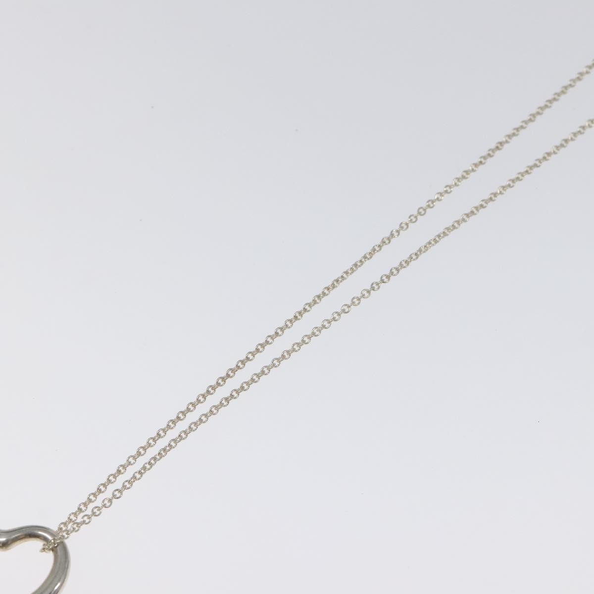 Tiffany & Co. Elsa Peretti Open Heart Pendant Necklace Sterling Silver, SILVER, SILVER, Necklace
