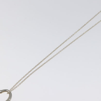 Tiffany & Co. Elsa Peretti Open Heart Pendant Necklace Sterling Silver, SILVER, SILVER, Necklace
