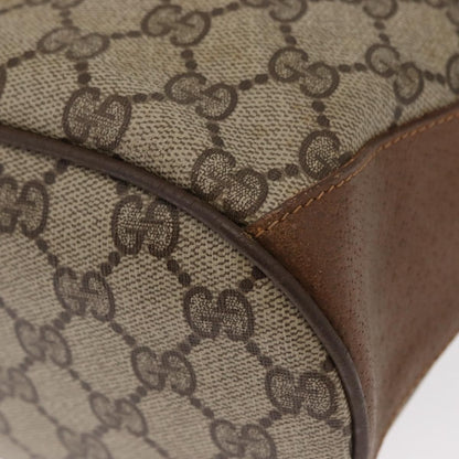 Gucci Vintage Open Shoulder Bag (Outlet) GG Canvas with Leather, BEIGE, PVC, Shoulder bag