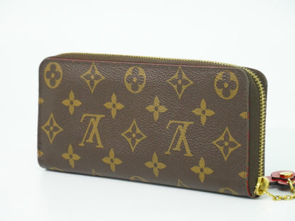 Louis Vuitton Clemence Wallet Monogram Canvas, BROWN, CANVAS, Wallets