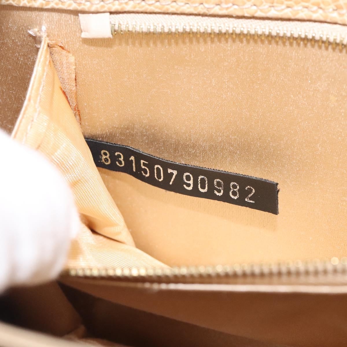 Fendi Square Flap Leather, BEIGE, SATIN, Shoulder bag