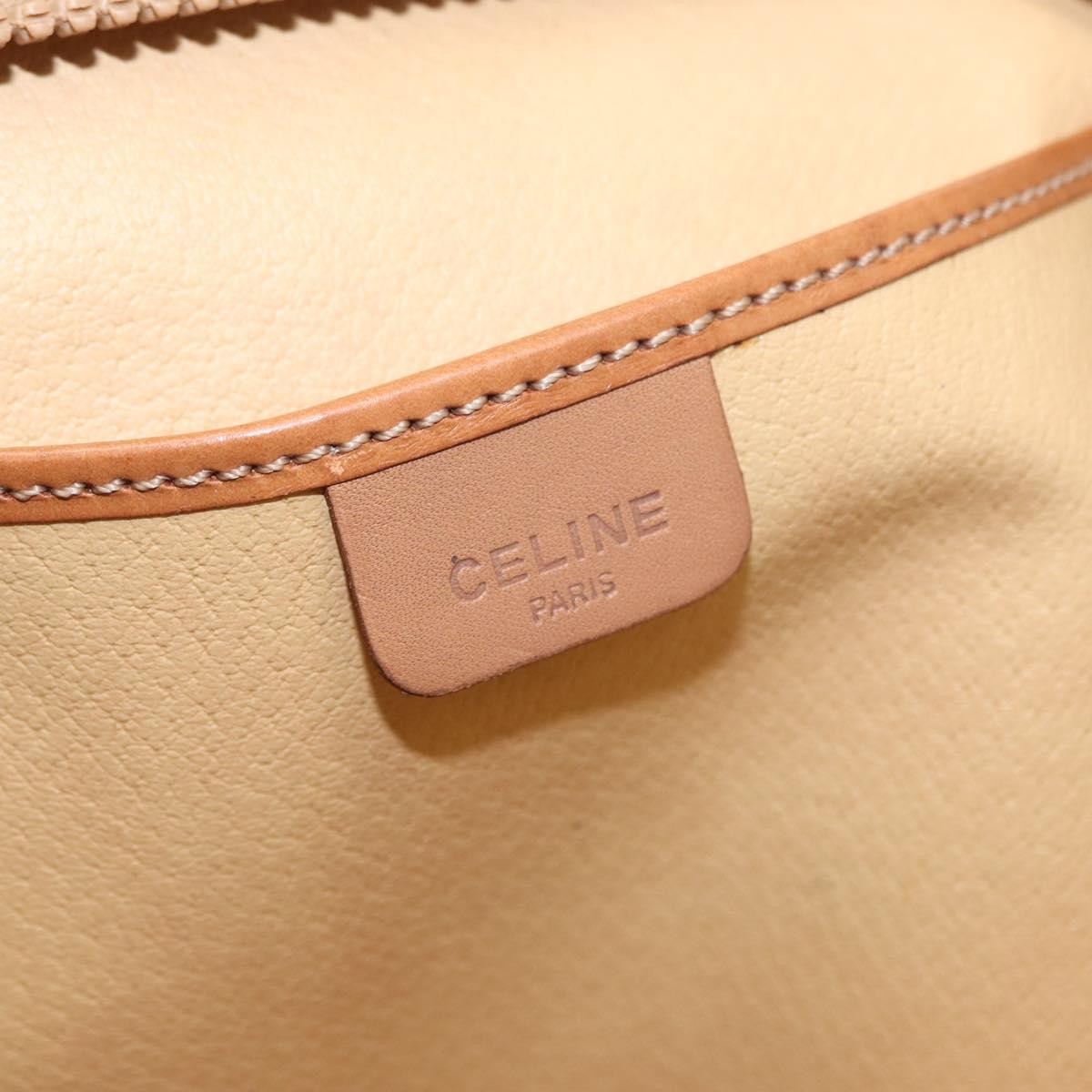 Celine Macadam Pochette Clutch, BEIGE, PVC, Clutche & pouche