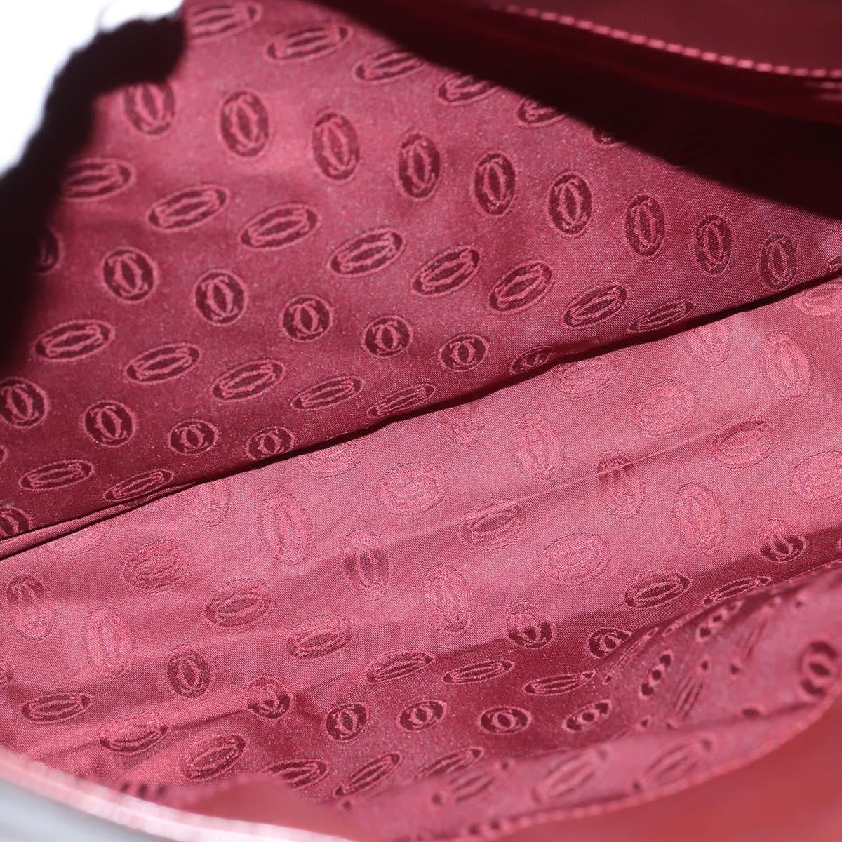 cartier Must de Cartier Shoulder Bag Leather, BURGUNDY, LEATHER, Shoulder bag