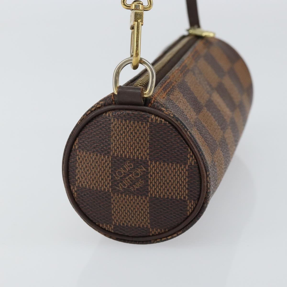 Louis Vuitton Papillon Pochette Damier, BROWN, CANVAS, Clutche & pouche