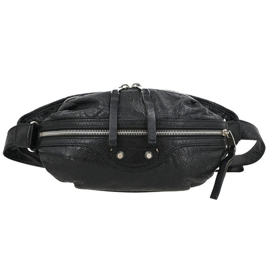Balenciaga Neo Lift Classic Studs Waist Bag Leather, BLACK, LEATHER, Clutche & pouche