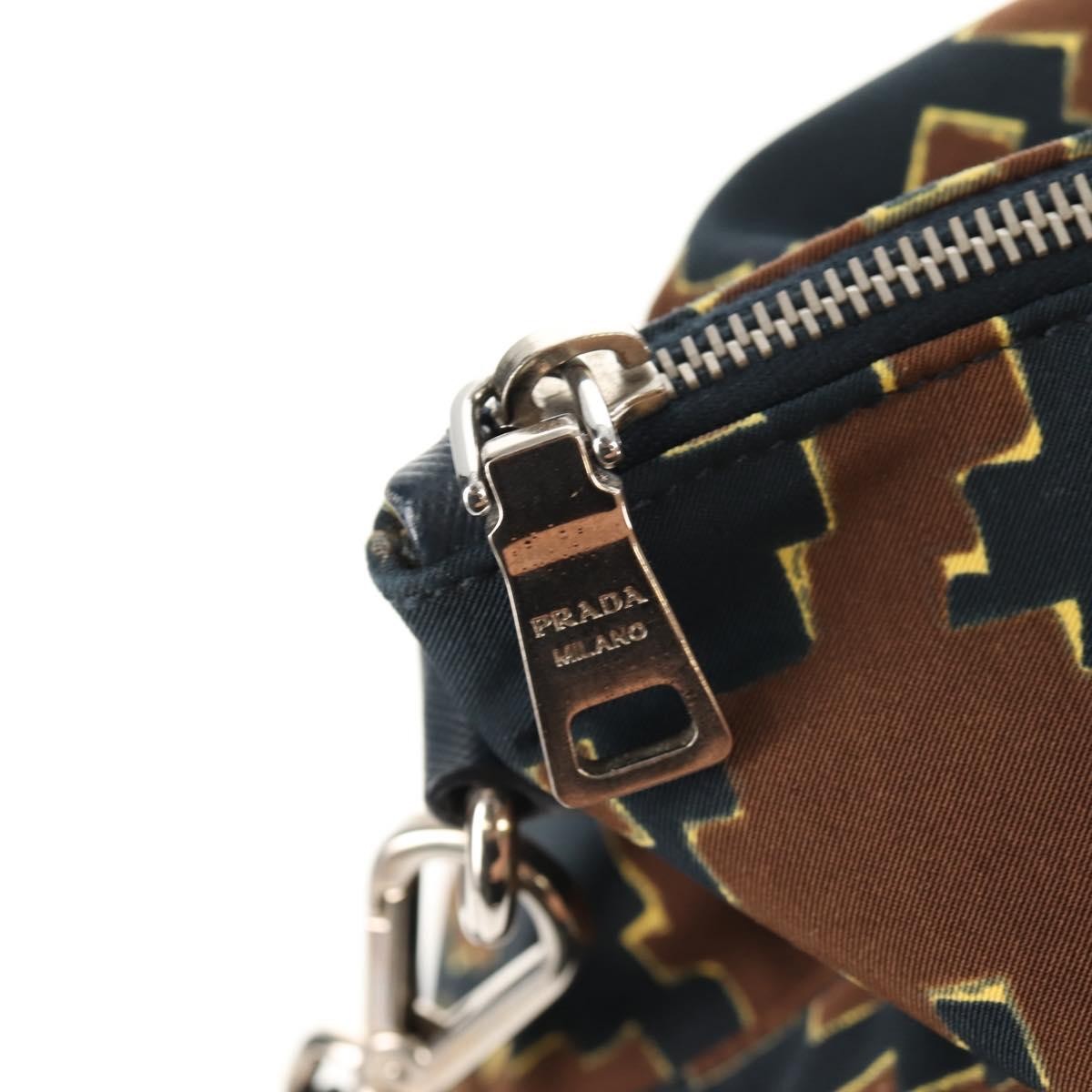 Prada Vintage Handbag Tessuto, BROWN, NYLON, Handbag