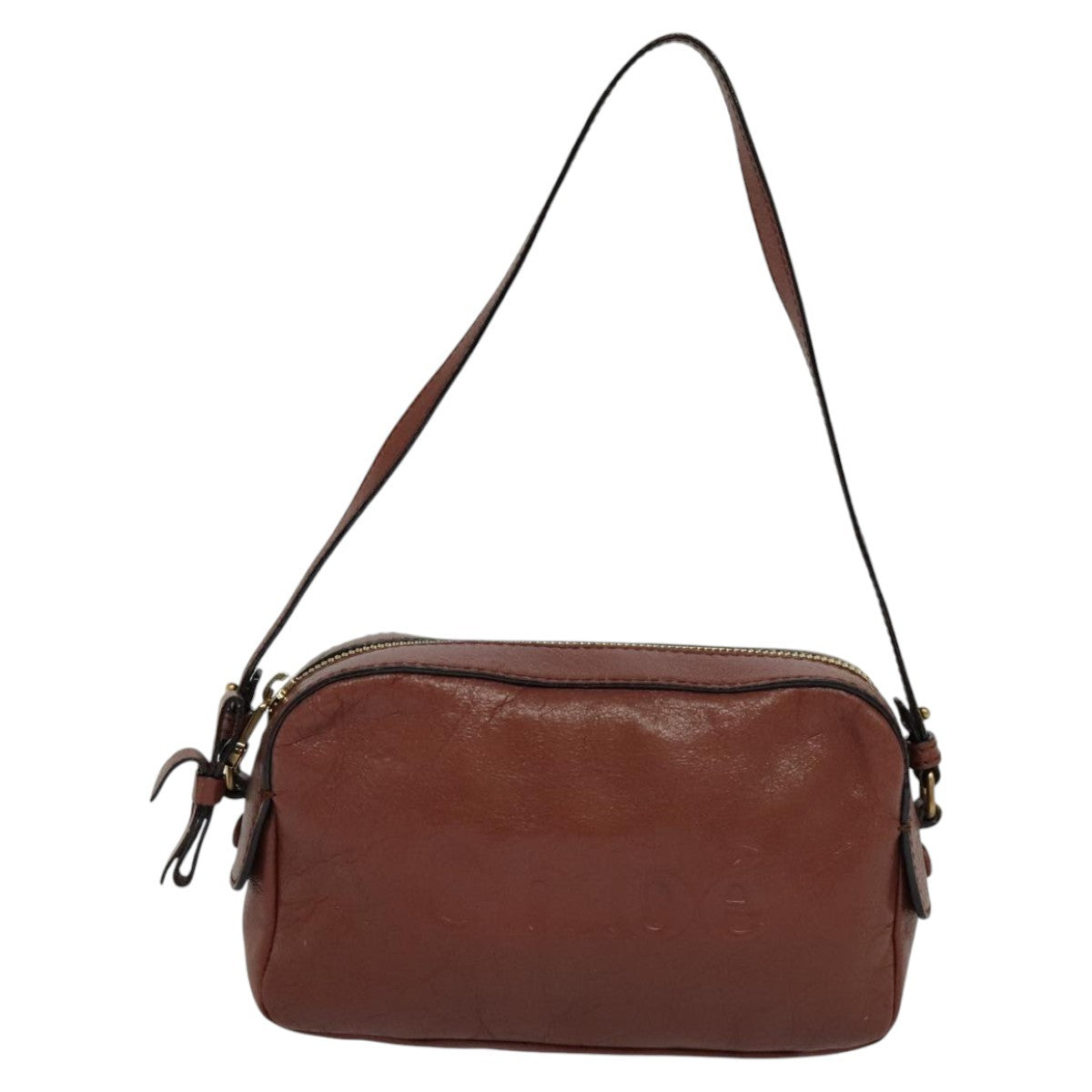 Chloe Vintage Shoulder Bag Leather, BROWN, LEATHER, Shoulder bag