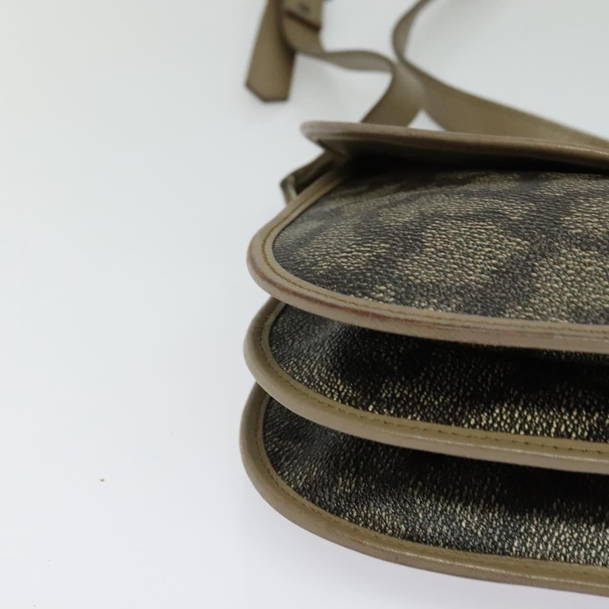 Saint Laurent Buckle Flap Crossbody Bag Canvas, BEIGE, CANVAS, Shoulder bag