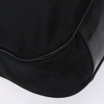 Gucci Vintage Bamboo Shoulder Bag Nylon, BLACK, NYLON, Shoulder bag