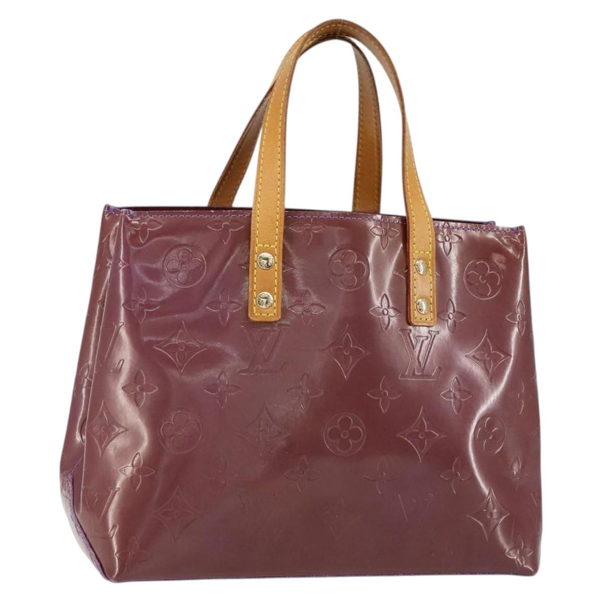 Louis Vuitton Reade Handbag Monogram Vernis, PURPLE, PATENT_LEATHER, Handbag
