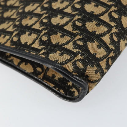 Christian Dior Vintage Trotter Shoulder Bag Canvas, NAVY, CANVAS, Shoulder bag