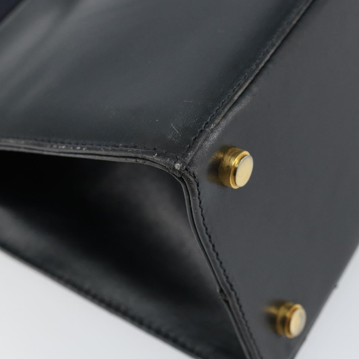 Salvatore Ferragamo Convertible Vara Bow Tote Leather, NAVY, LEATHER, Handbag