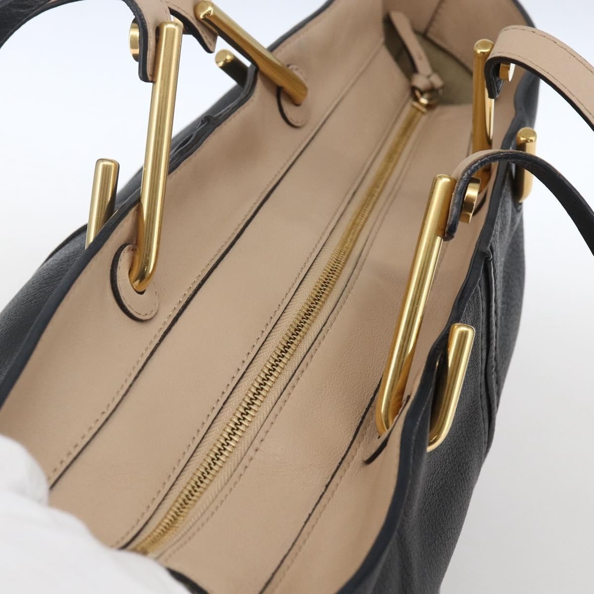 Chloe Keri Tote Leather, BLACK, LEATHER, Tote bag