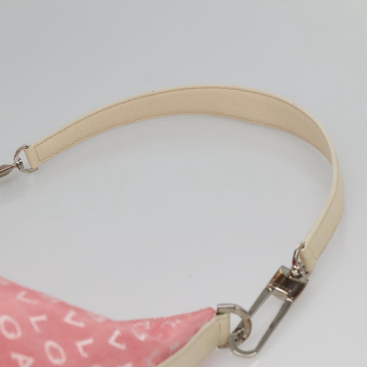 Bvlgari B.Zero1 Logomania Bag Canvas with Leather, PINK, CANVAS, Shoulder bag