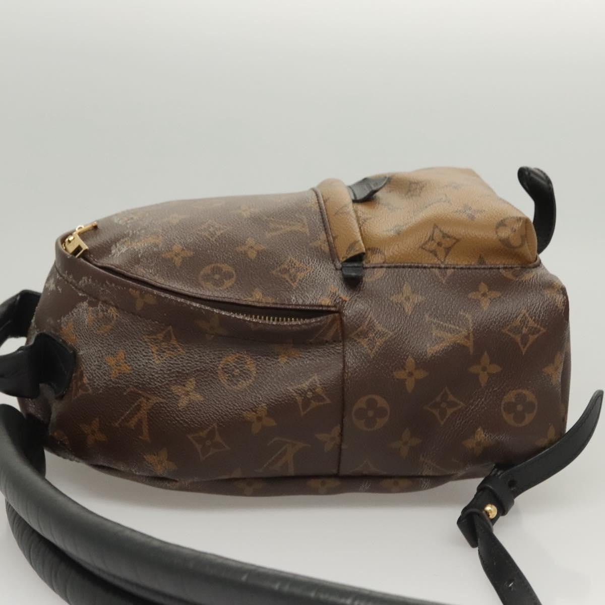 Louis Vuitton Palm Springs Backpack Reverse Monogram Canvas, BROWN, CANVAS, Backpack