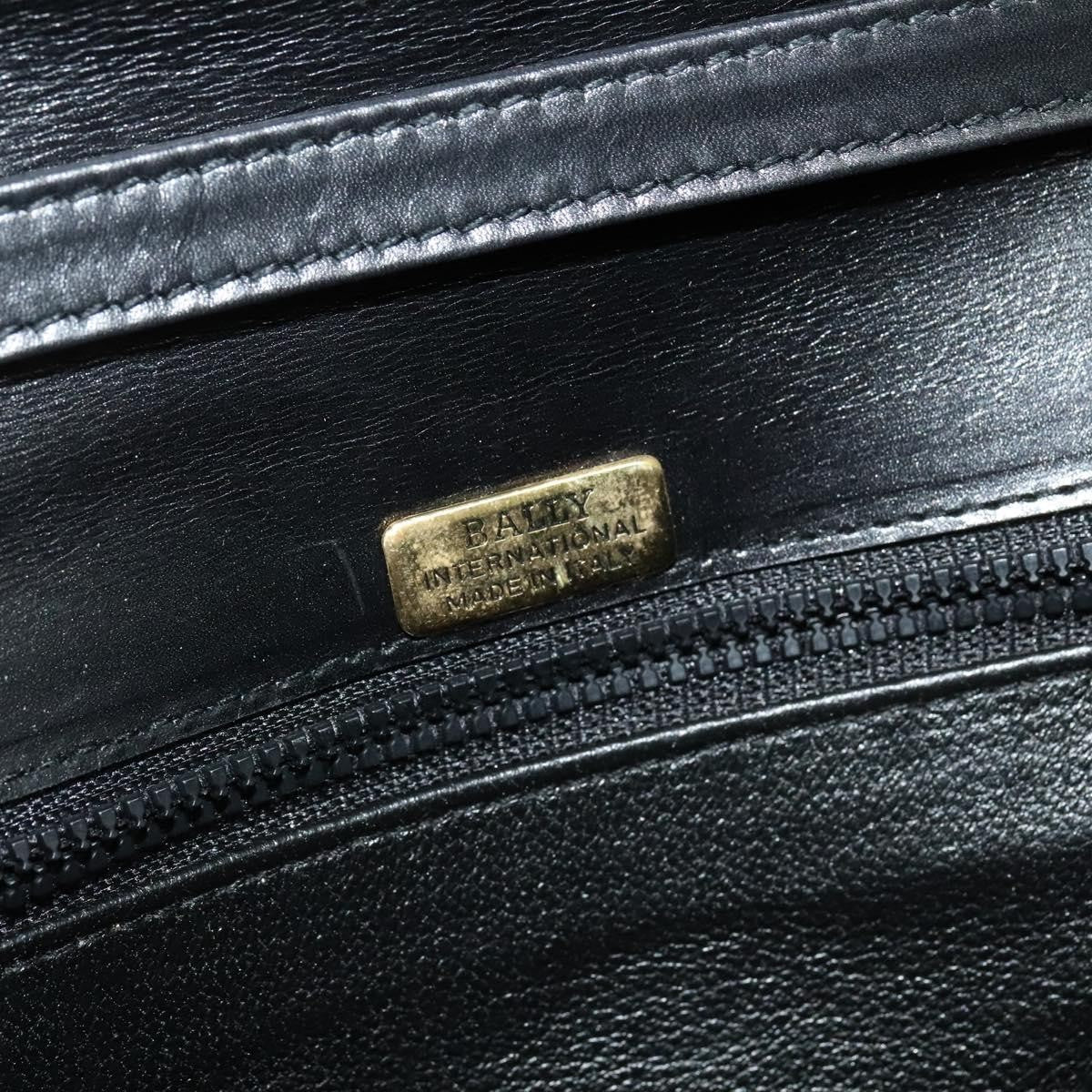 Bally Vintage Shoulder Bag Leather, Black, Leather, Shoulder Bag