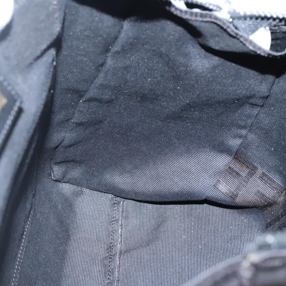 Fendi Vintage Convertible Logo Weekender Nylon, BLACK, CANVAS, Handbag