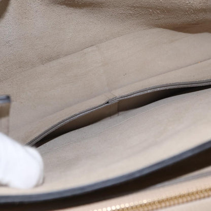 Chloe Faye Shoulder Bag Leather and Suede, BEIGE, SUEDE, Shoulder bag