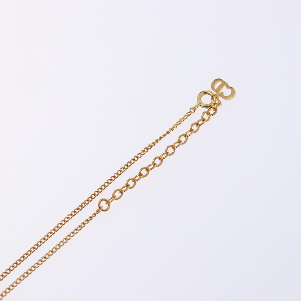 Christian Dior CD Pendant Necklace Gold-plated, GOLD, METAL, Necklace