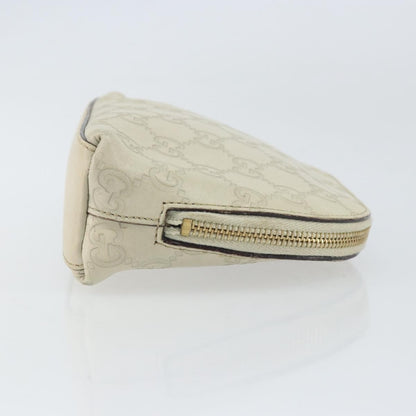 Gucci Cosmetic Pouch Guccissima Leather, BEIGE, CANVAS, Clutche & pouche
