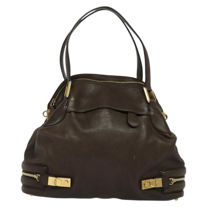 Chloe Vintage Tote bag Leather, BROWN, LEATHER, Tote bag