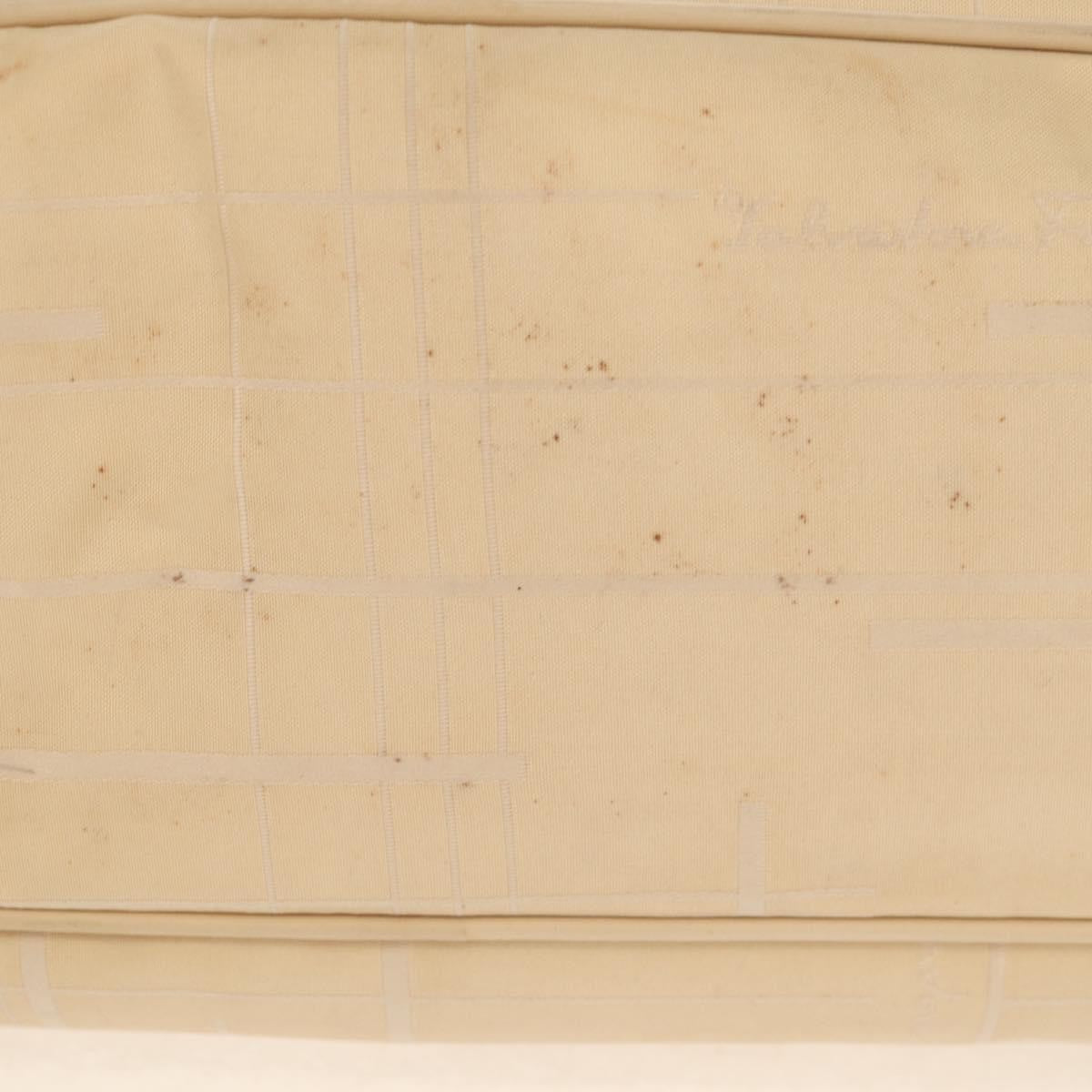 Salvatore Ferragamo Vintage Shoulder Bag Nylon, BEIGE, NYLON, Shoulder bag