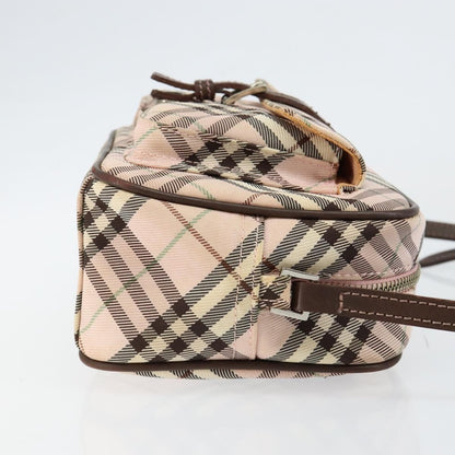 Burberry Nova Check Blue Label Nylon, PINK, CANVAS, Travel bag