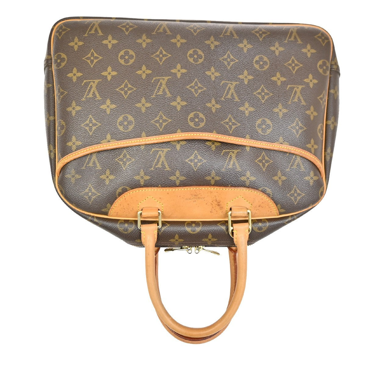 Louis Vuitton Deauville Handbag Monogram Canvas, BROWN, LEATHER, Handbag