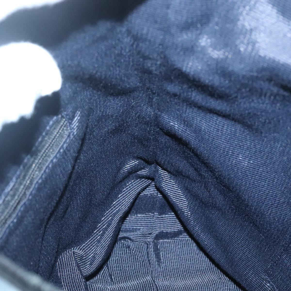 Salvatore Ferragamo Gancini Shoulder Bag Canvas, BLUE, CANVAS, Shoulder bag