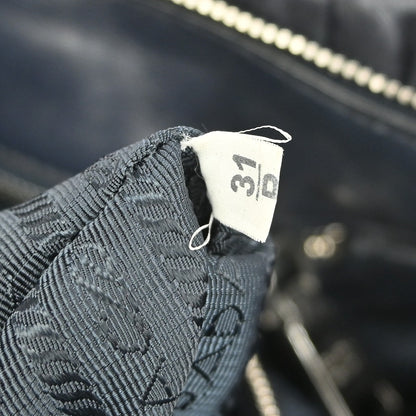 Prada Gaufre Convertible Tote Nappa Leather, BLACK, LEATHER, Tote bag