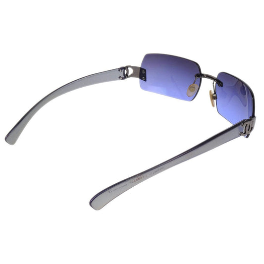 Chanel Logo CC Sunglasses Metal, PURPLE, METAL, Sunglasse