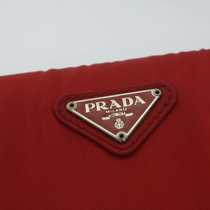 Prada Chain Shoulder Bag Tessuto, RED, NYLON, Shoulder bag