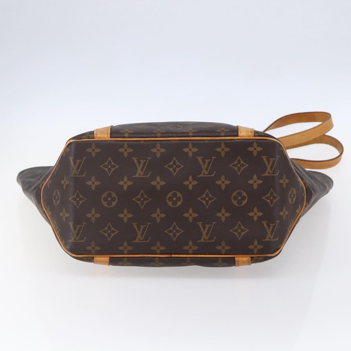 Louis Vuitton Shopping Sac Handbag Monogram Canvas, BROWN, CANVAS, Tote bag