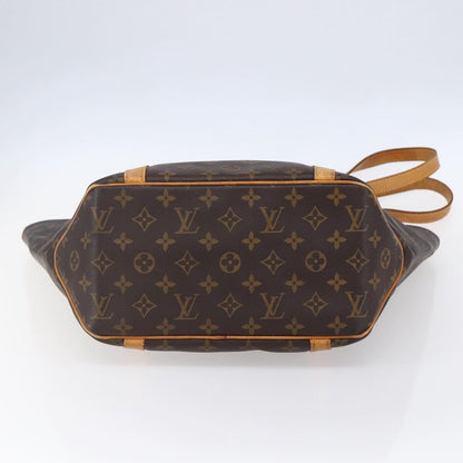 Louis Vuitton Shopping Sac Handbag Monogram Canvas, BROWN, CANVAS, Tote bag