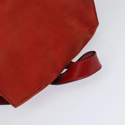 Salvatore Ferragamo Gancini Backpack Suede, RED, SUEDE, Backpack