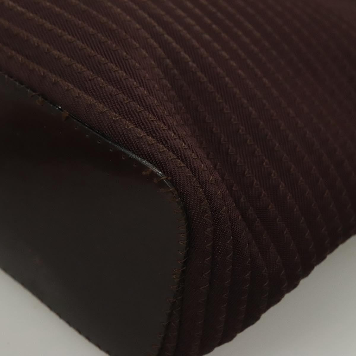 Gucci Vintage Bamboo Handle Tote Nylon, BROWN, SYNTHETIC, Tote bag