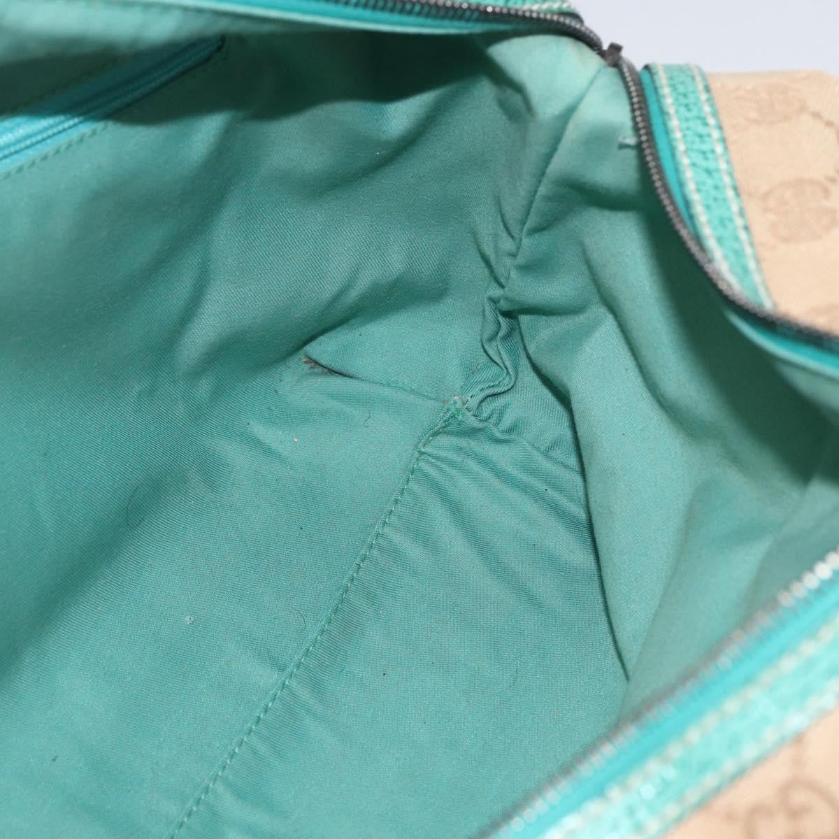 Gucci Vintage Zip Boston Bag GG Canvas, BEIGE, CANVAS, Handbag