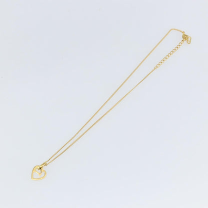 Christian Dior CD Heart Necklace Metal, GOLD, METAL, Necklace