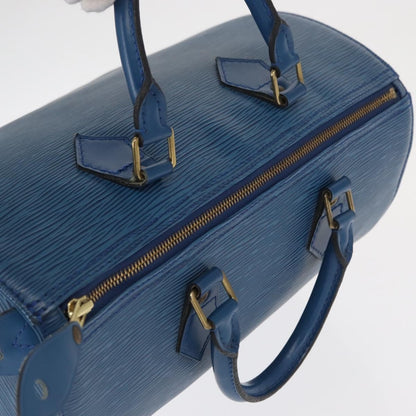 Louis Vuitton Speedy Handbag Epi Leather, BLUE, LEATHER, Handbag