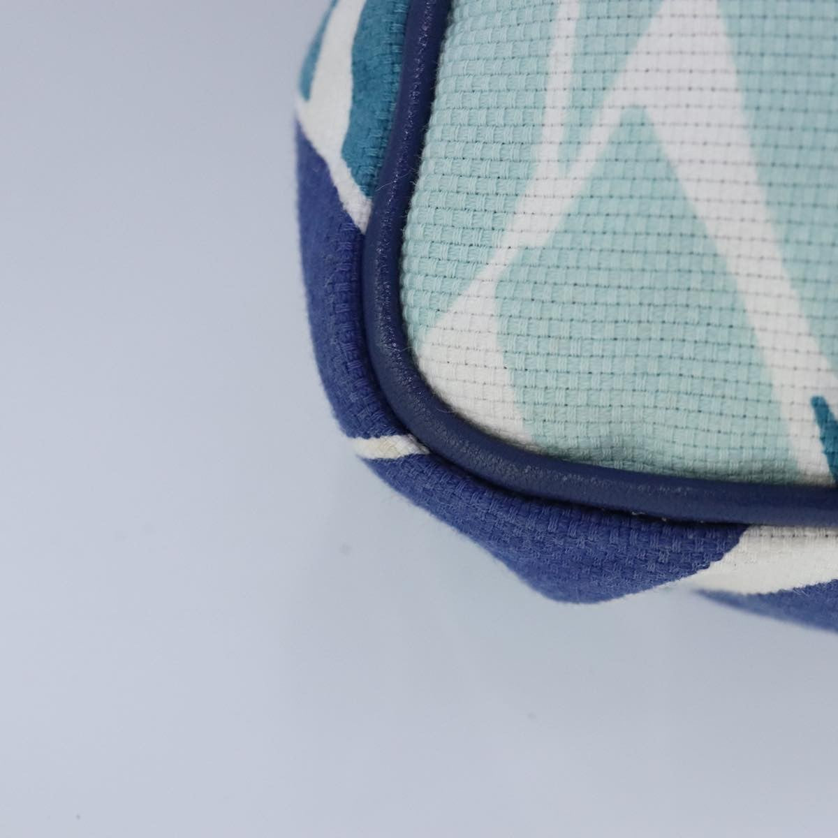 Bally Vintage Waist bag Leather and canvas, BLUE, CANVAS, Clutche & pouche