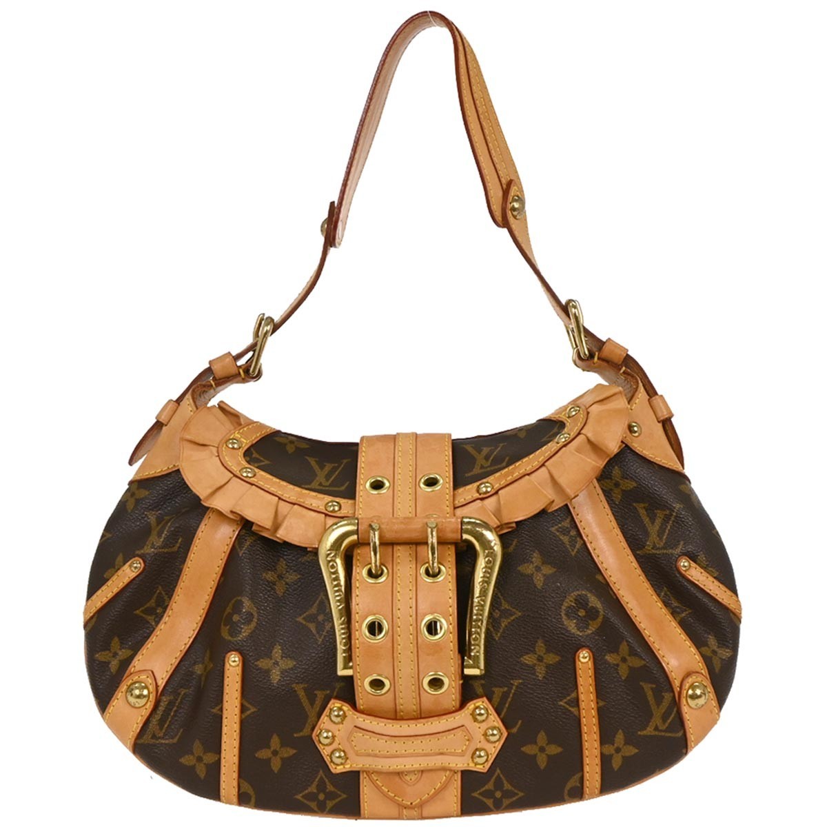 Louis Vuitton Leonor Handbag Monogram Canvas, BROWN, CANVAS, Handbag